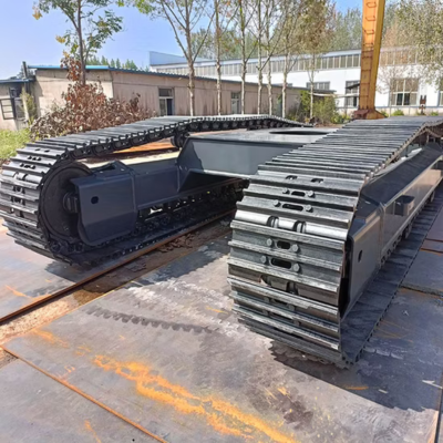 Châssis de chenille à chenilles en acier pour foreuse, ingénierie mécanique et concasseur